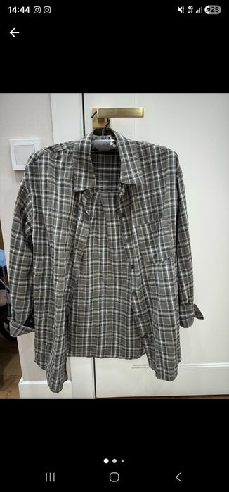 Zara рубашка и красные джинсы zara