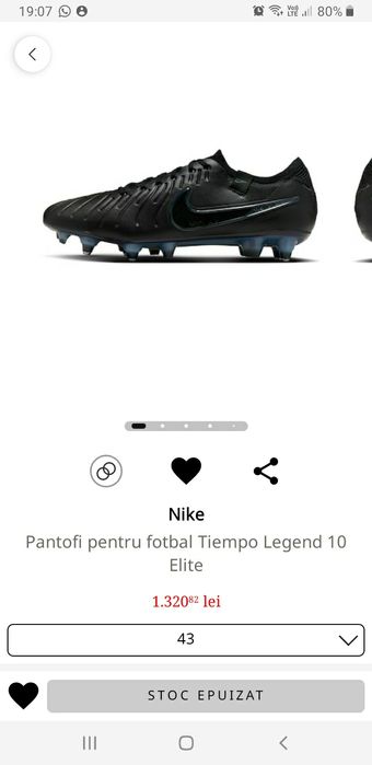 Nike tiempo legend 10 acc elite  42,5