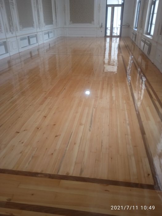 Шлифовка пол паркет ламинат палубни пол