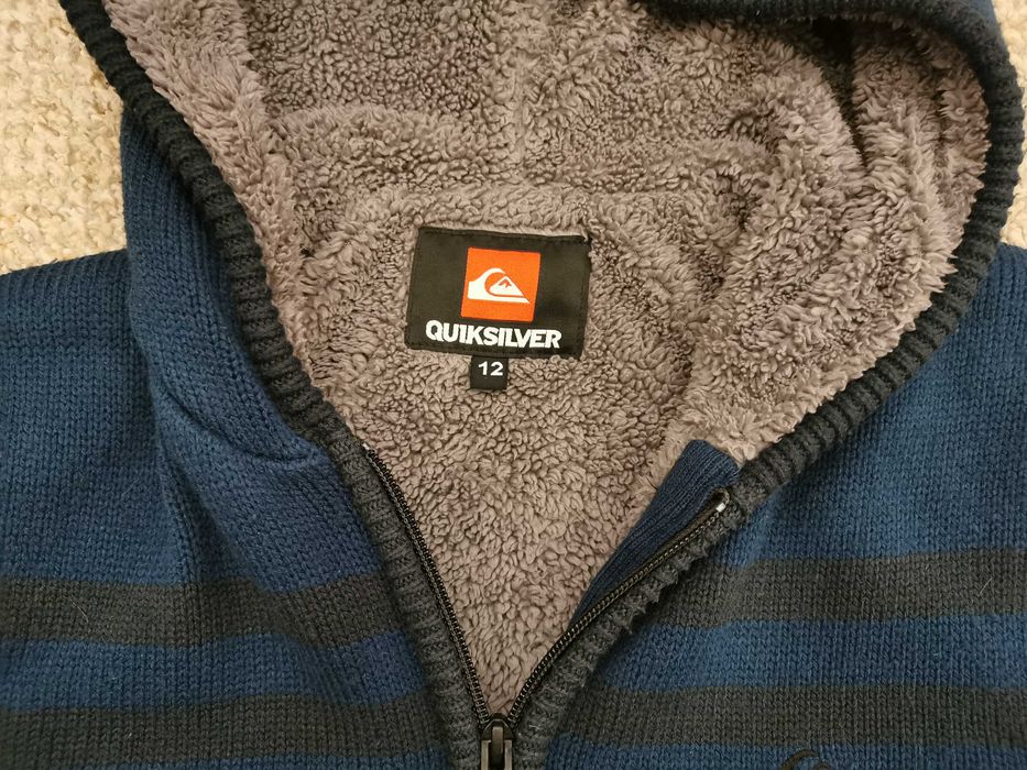 Bluza cu fermoar Quiksilver mar. 12 ani