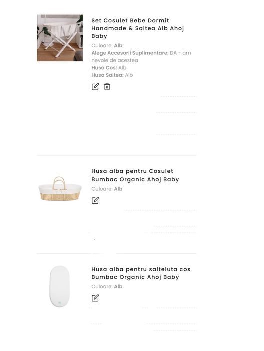 Coșuleț bebe Dormit