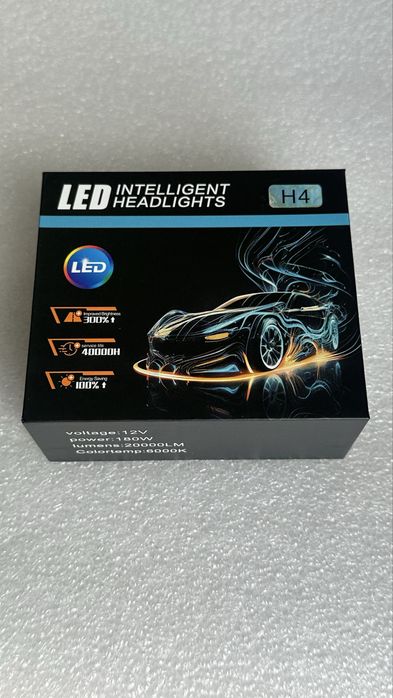 Led H4 puternice 180w / 18000Lm / 12V ~ Promotie ‼️