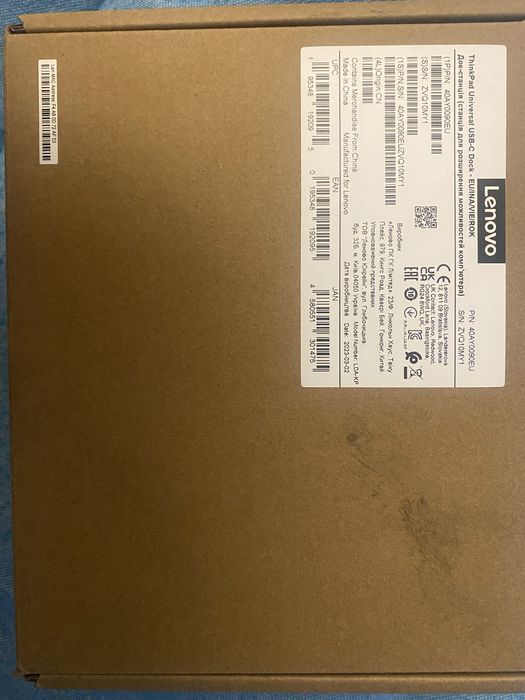 Lenovo ThinkPad dock USB-C
