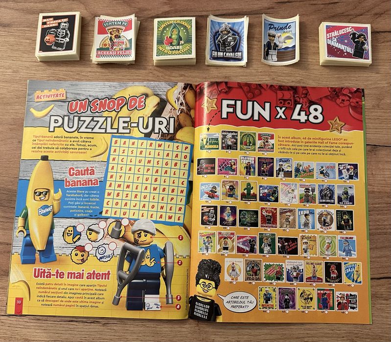 Album lego carrefour completat + 69 de stikere cadou în stare perfectă