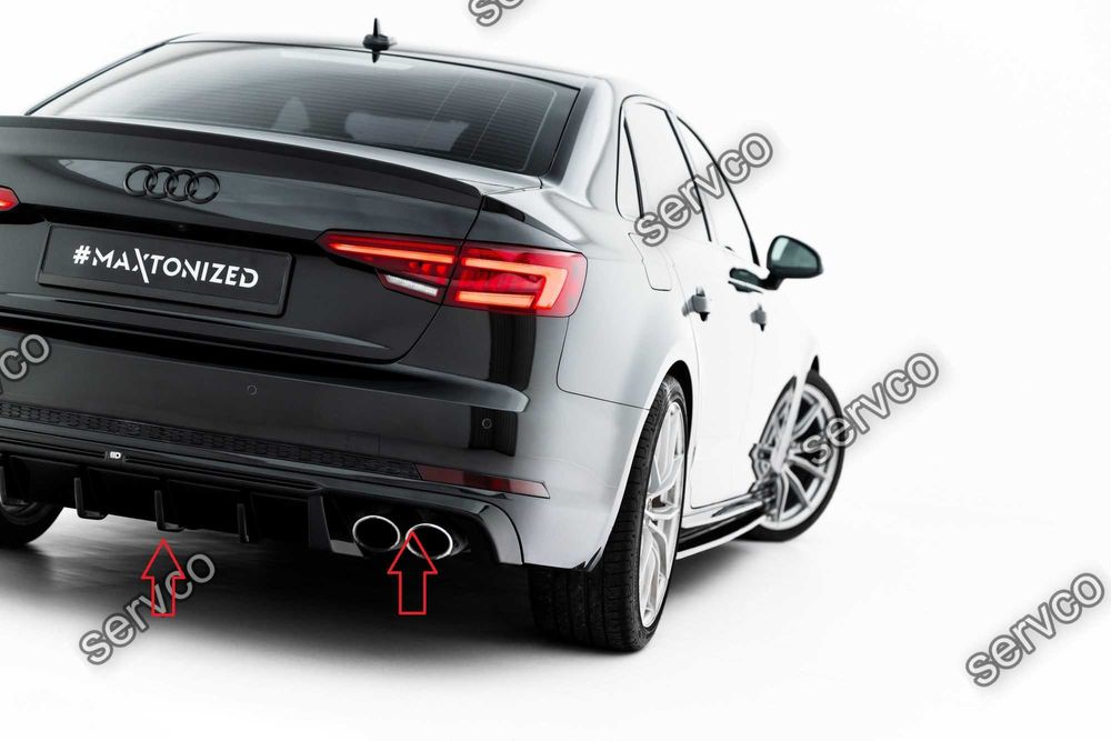 Difuzor bara spate Audi S4 Sedan / Avant B9 2016-2019 v35 - Maxton