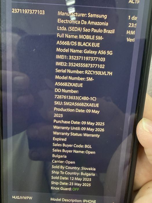 Samsung galaxy A56 5G 8/128