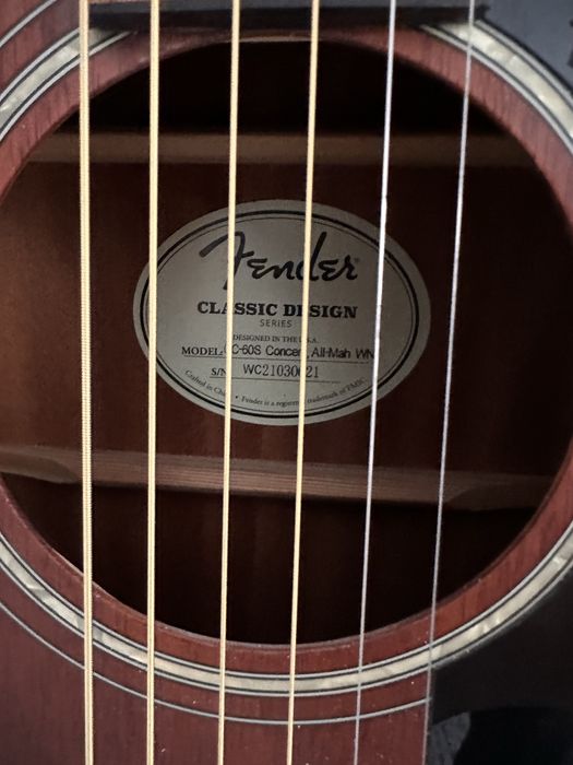 Акустическая гитара Fender CC-60S Concert