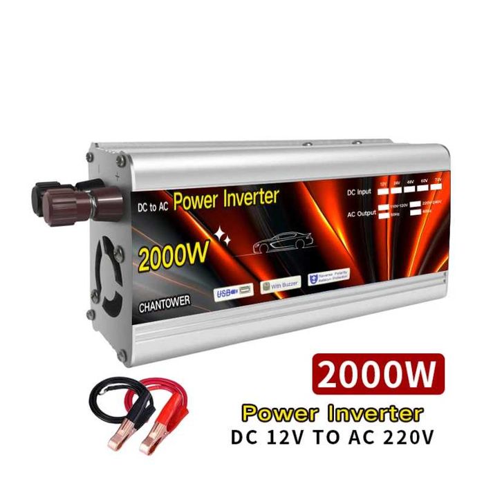 Invertor auto 12V la 220V putere 2000W