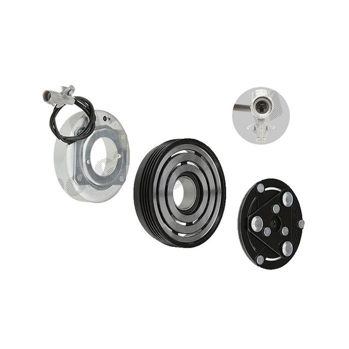 Ambreiaj compresor AC Suzuki Swift 2005-2010, SX4 2006-2013, 1.3, 1.5, 1.6, Diam. Fulie[mm]: 110, tip Pansonic, pt compresor cod: V08A, rulment: 32x47x18, OE 9520063JA1, Th-Series