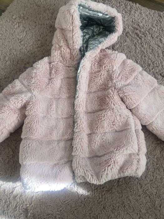 Зимно яке за момиче 4-5г с две лица