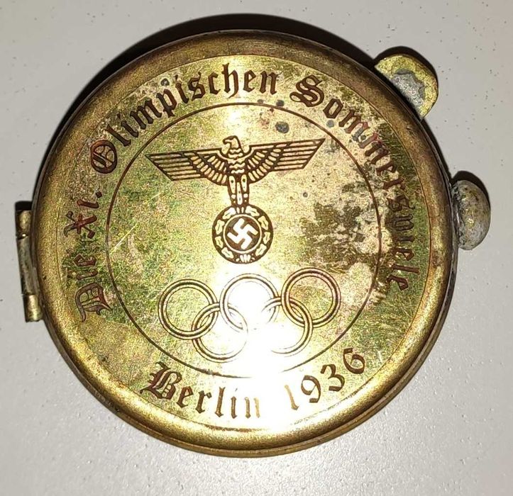 Нацистки кутийки за компас или ръчен часовник, месинг ВСВ