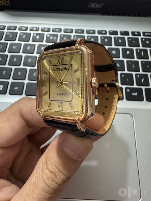 Золотые часы Mac Time