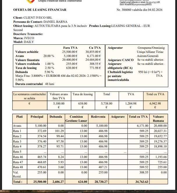 Leasing pe 4 ani RATA  486 euro/  FRIGORIFIC-Congelare  GARANTIE 1an