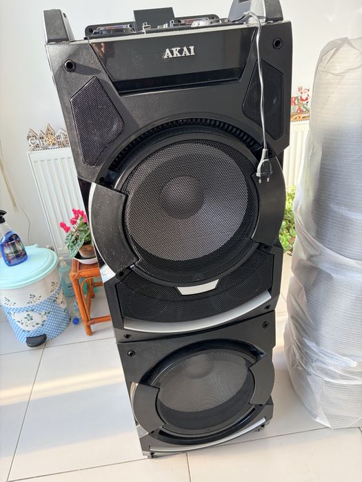 Vand ultra Impecabila Boxa activa Akai DJ-S5H, Bluetooth, 400W, Negru
