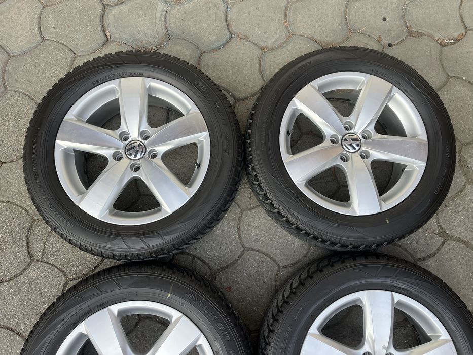 Jante 5x112mm, anvelope iarna 215/60 R17 VW Tiguan Audi Q3 Seat Skoda