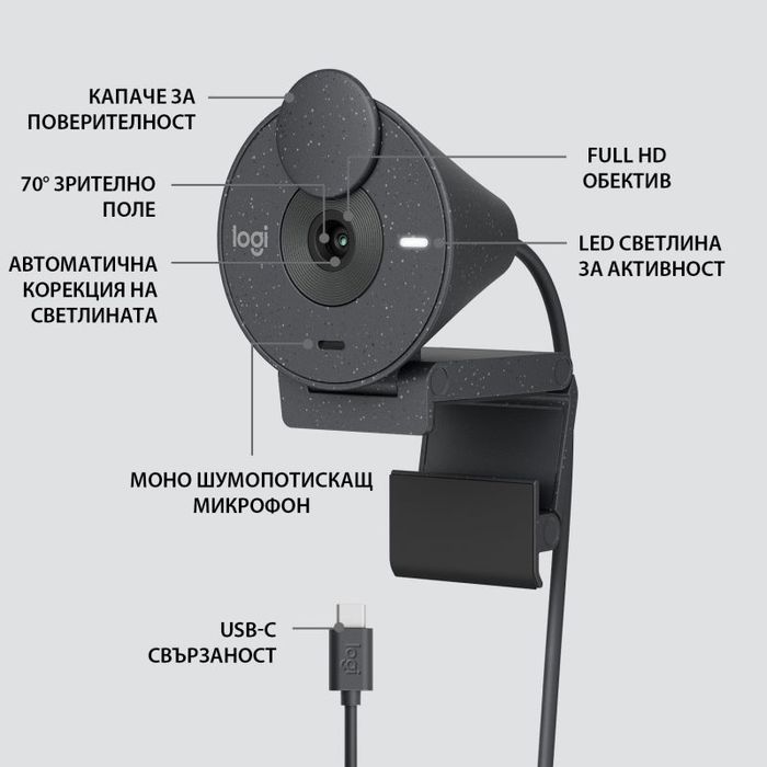 Logitech Brio 300 webcam 1080p