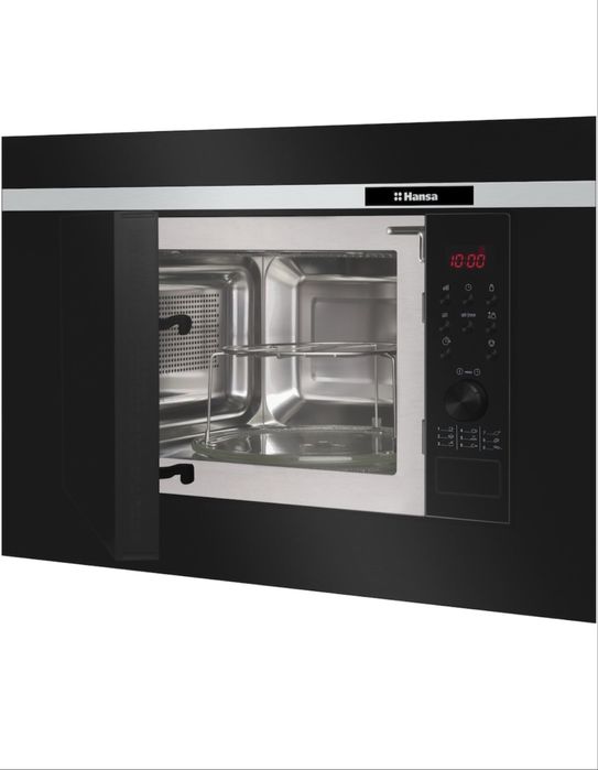 Микровълнова фурна за вграждане Hansa AMG20BFH, 20 л, 700 W Черна