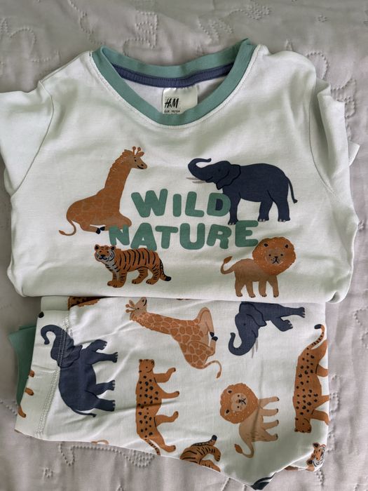 Поларени пижами и потници за момче размер 98/104