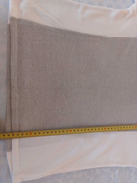 Bluza vernil cu alb cu maneci scurte