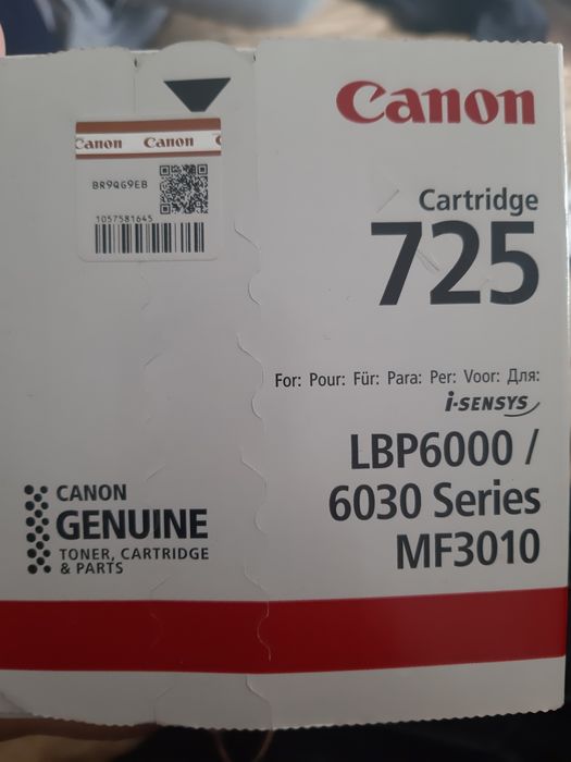 Продам картридж Саnon 725