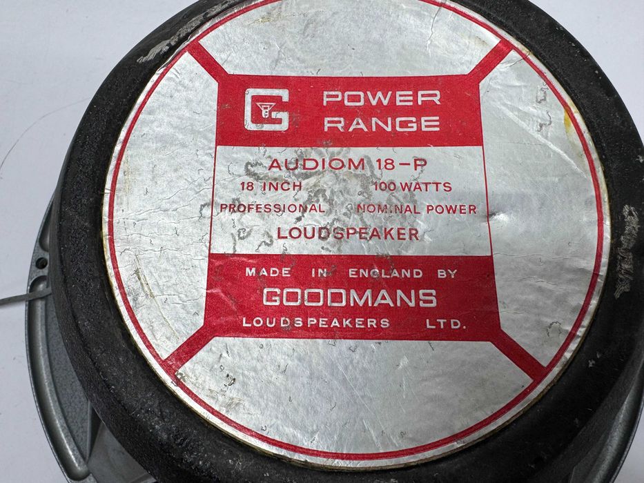 Говорител - Goodmans 18" Audiom 18-P 100W 8ohm