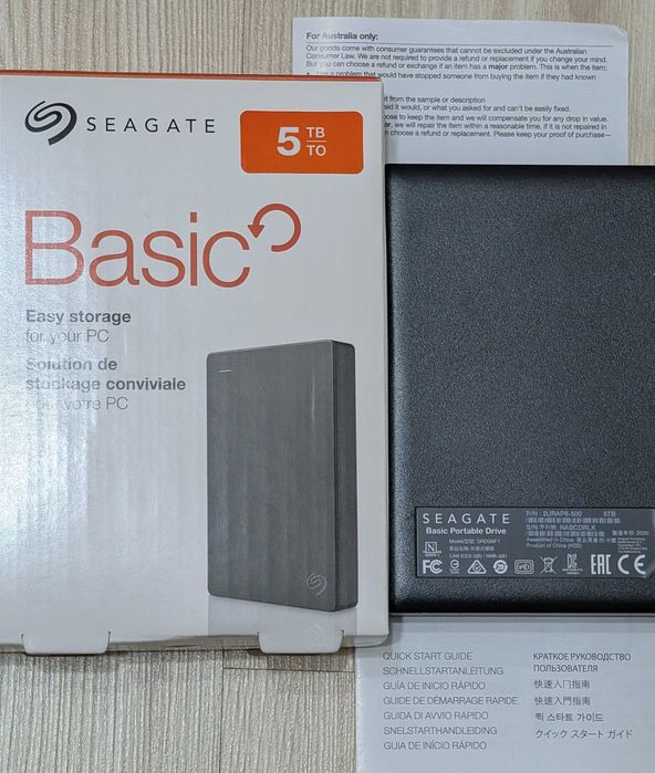 Външен Твърд Диск - УСБ, Seagate Basic 5TB External Hard Drive USB 3.0