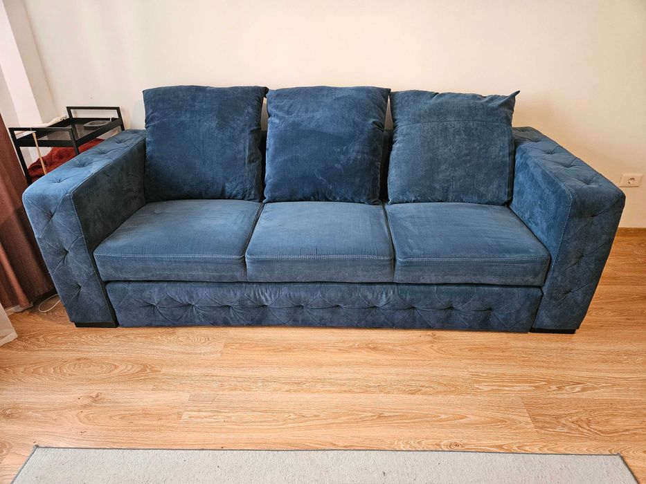 Canapea extensibila 3 locuri - turcoaz