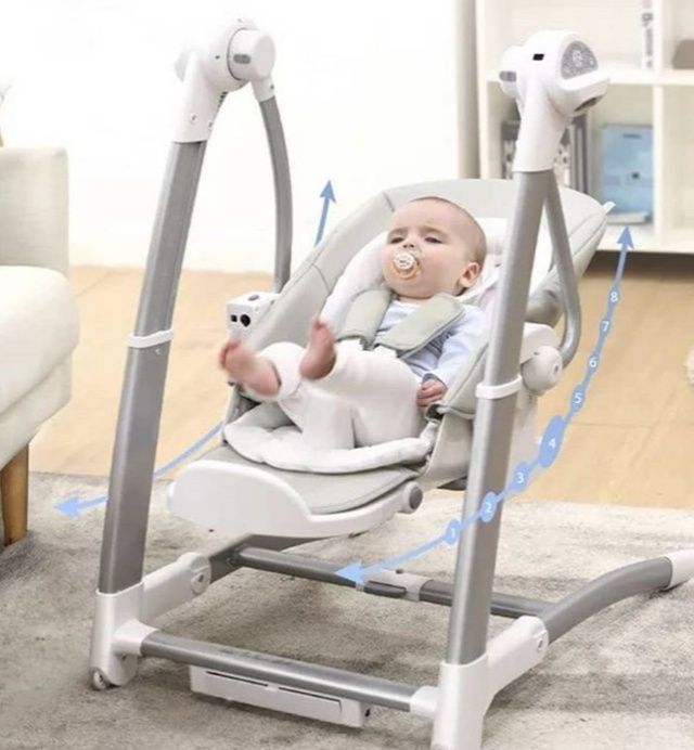 Maribel 3in1 original. Детский стульчик и электронный шезлонг качелях