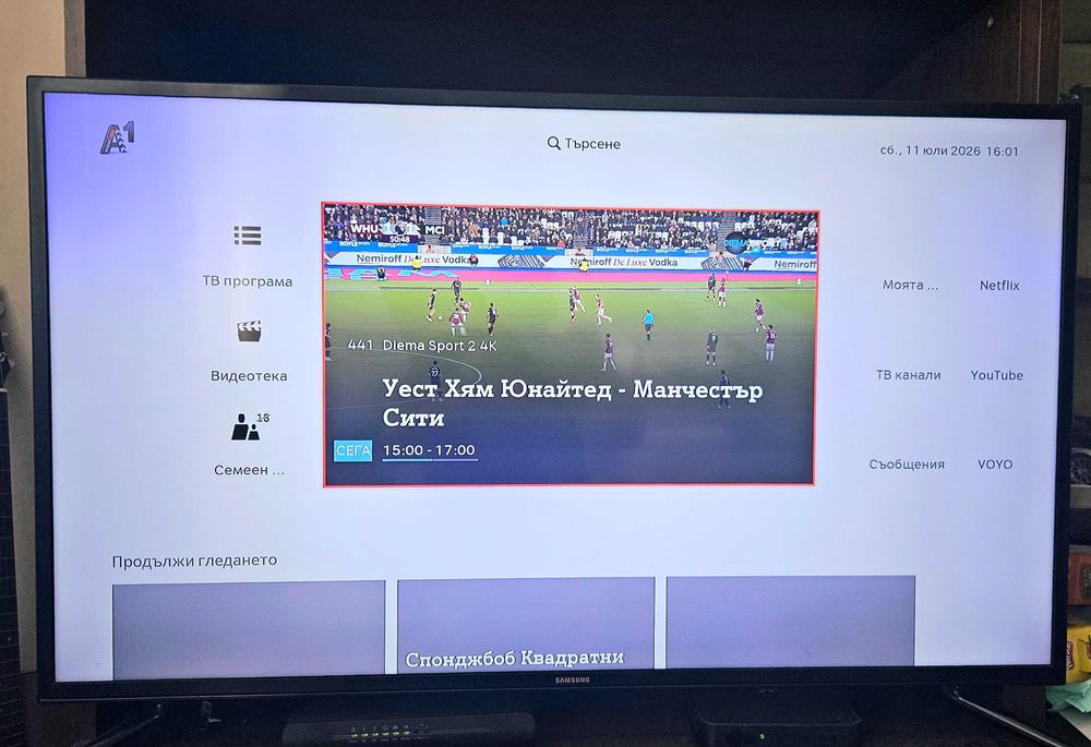 Смарт телевизор Samsung 40 инча 4k