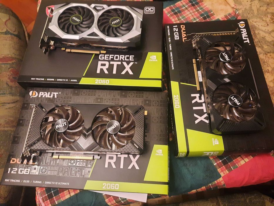 Видео карти Palit,MSI RTX 2060 12GB