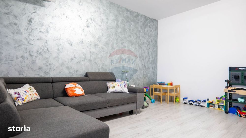 Dobroesti - vanzare apartament 2 camere mobilat complet, cu terasa