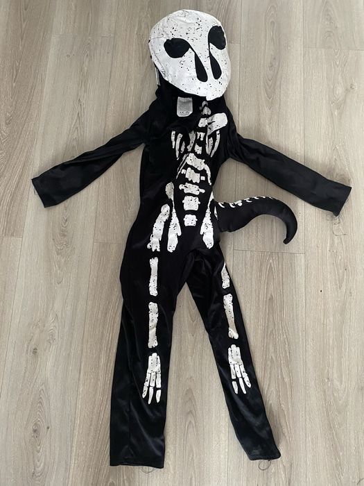 Costum Halloween Dinozaur Schelet marime 7 - 8 ani