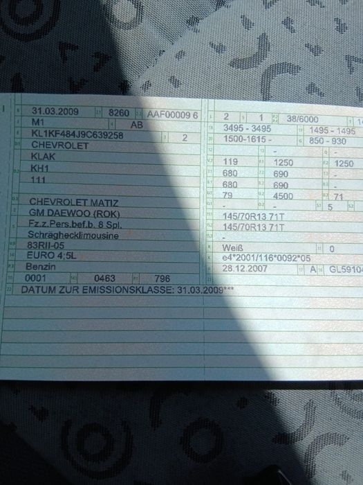 Chevrolet Matiz