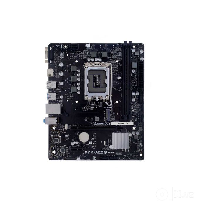 ! HARDWARE MOTHERBOARDS Материнская плата BIOSTAR H610MHC D4 (ver 2.0)