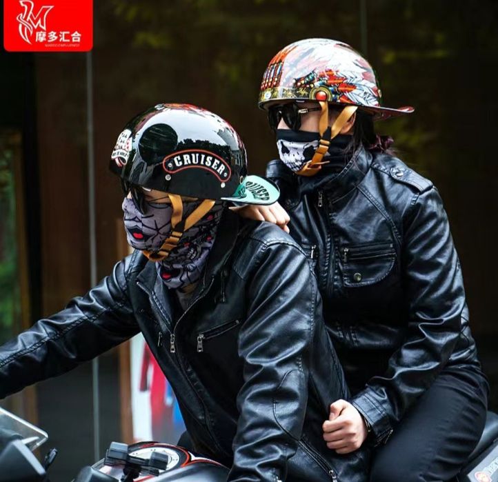 шлем с сертификацией DOT, ретро мотоциклетный шлем