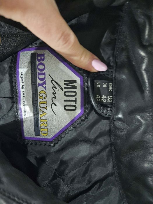 Мъжки кожен мото екип от две части яке и панталон