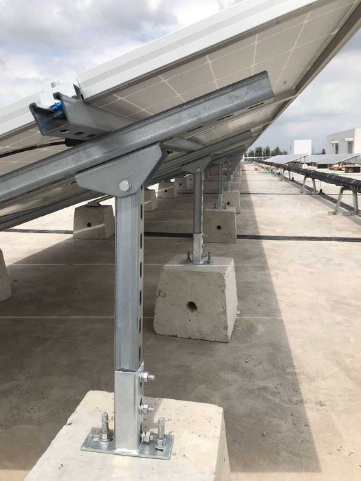 крепление крепежный профиль рельсы солнечные панели