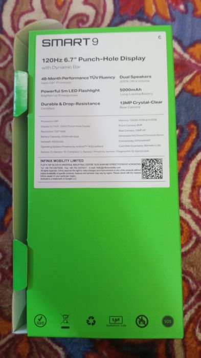 Infinix smart 9 telefoni