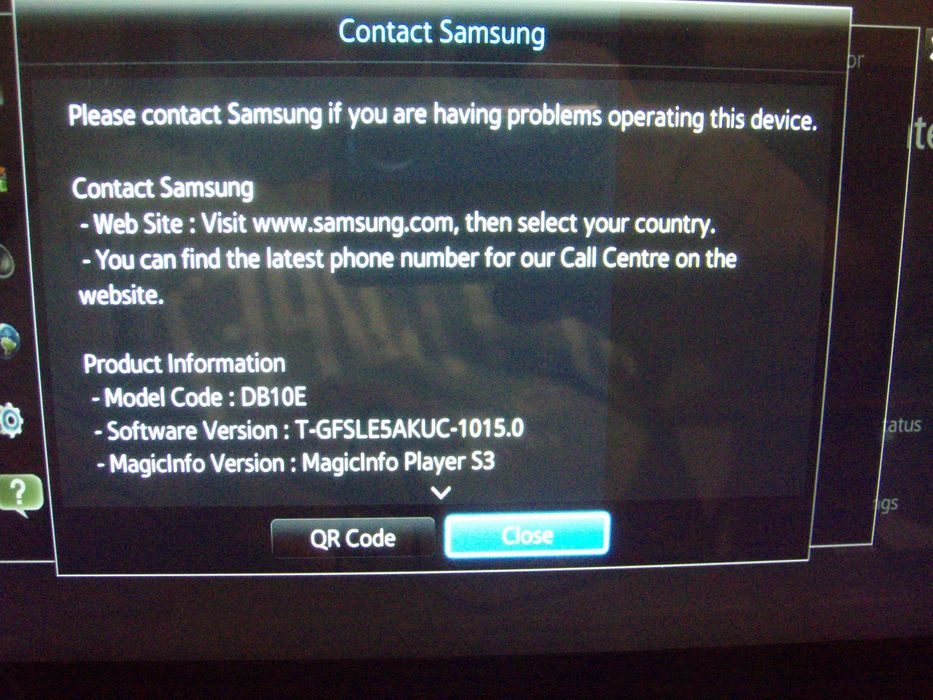 Monitor cu touchscreen, lan si wifi 10" Samsung DB10E-T