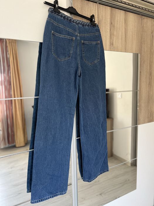 Blugi Vero Moda VMTessa High Rise Wide Leg - Talie Împletită - W28 L32
