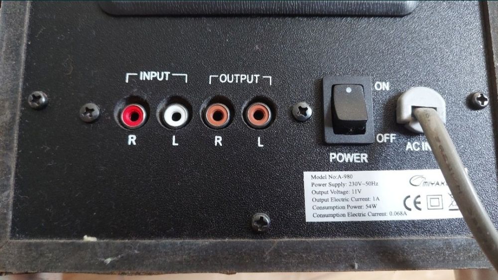 Boxe 2.1,Miyako A-980, folosite, testate,perfect functionale