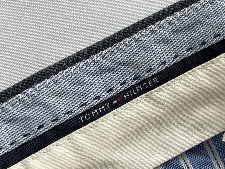 Pantaloni TOMMY HILFIGER Tailored Gri Barbati | 32 (Talie 88 cm)