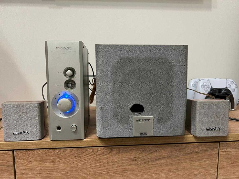 Колонки Microlab A-6301+усилитель