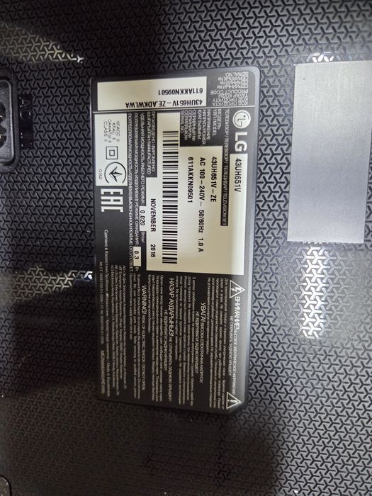 Телевизор LG 43UH651V 43 (109см) смарт 4к оригинал