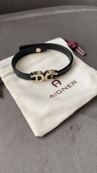 Браслет кожаный Aigner, оригинал
