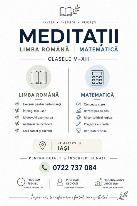 Meditații Română și Matematică