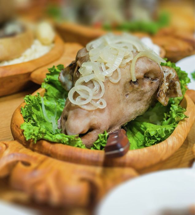 Қойдың басы. Барание головы