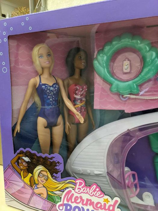 Барби mermaid power boat set