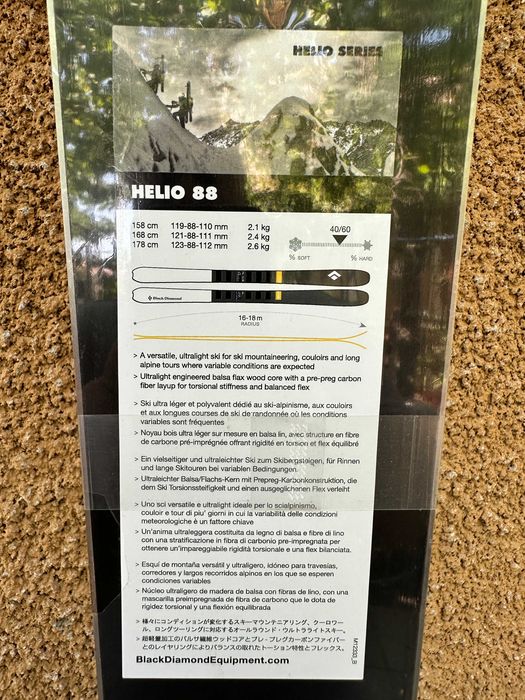 schi black diamond helio 88 L178cm