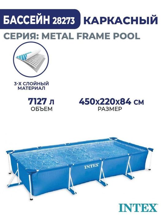 Supper aksiya Каркасный бассейн Intex 450x220x84